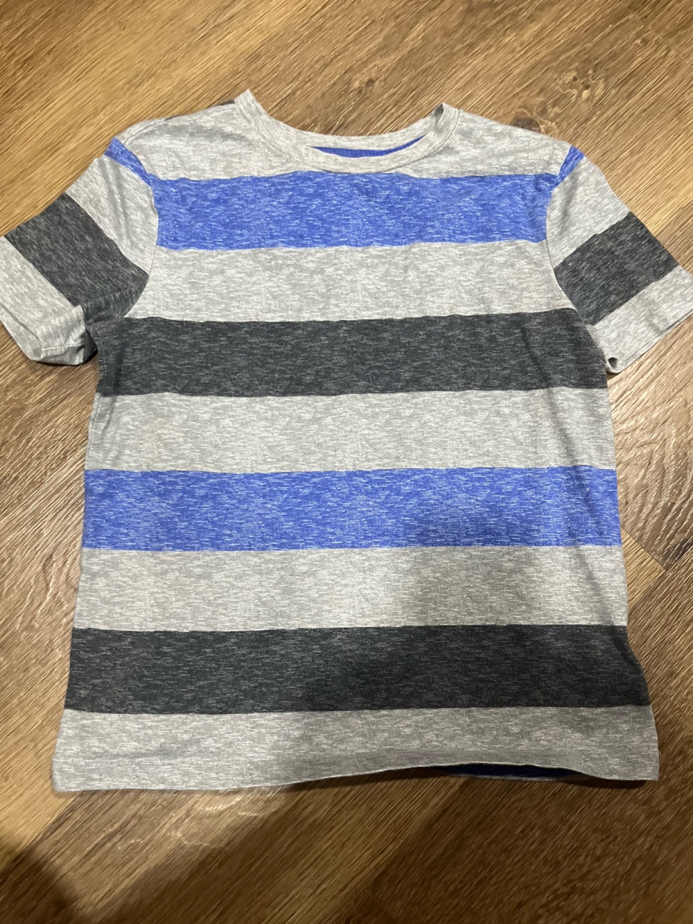 Old Navy Kids Short Sleeve Striped Tee - Blue & Gray